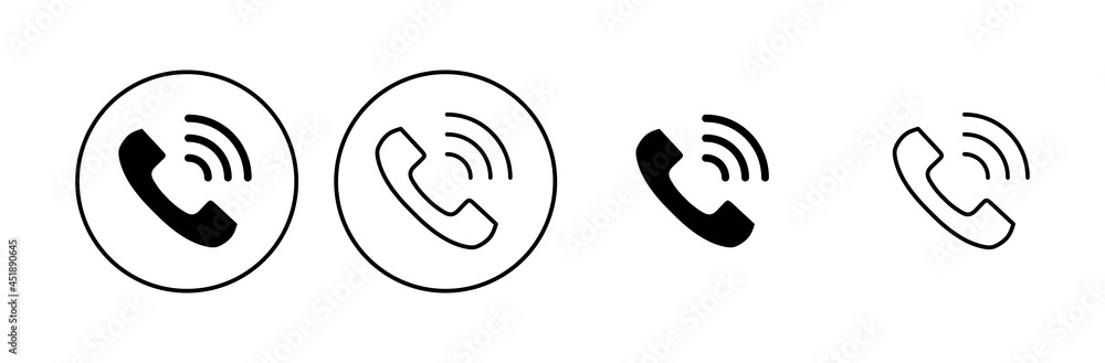 Call icon set. telephone icon vector. phone icon vector. contact us Call icon set. telephone icon vector. phone icon vector. contact us