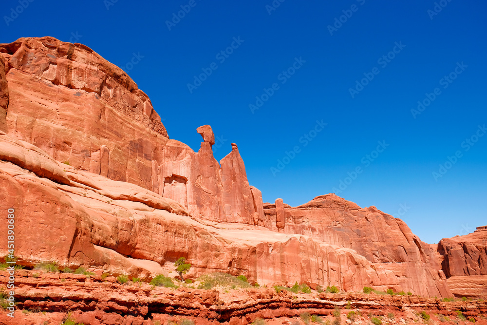 Rock formation in Arches National Park, USA