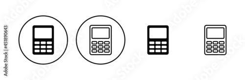 Calculator icon set. Accounting calculator icon. calculator vector