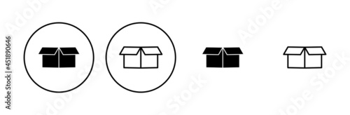 Box icon set. box vector icon, package, parcel