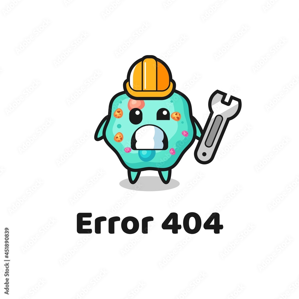 error 404 with the cute amoeba mascot error 404 with the cute amoeba mascot