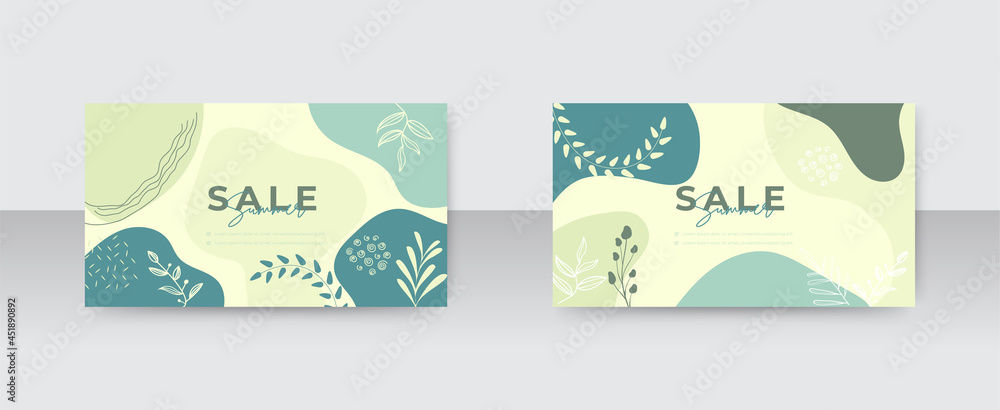 Abstract floral organic shapes background. Contemporary modern hand drawn vector illustration.	

