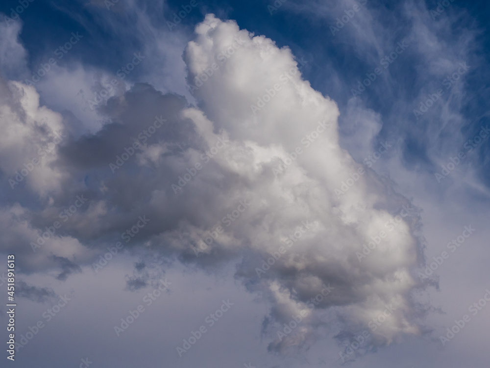 cloudscape with white clouds in a blue sky cloudscape with white clouds in a blue sky
