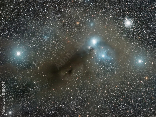 NGC6726 reflection nebula in Corona Australis from Christchurch, New Zealand, August 2021.