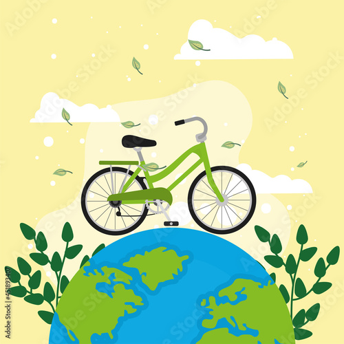 eco transport bike over world