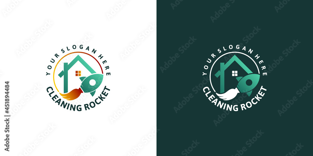 Naklejka premium creative cleaning service logo, for reference logo