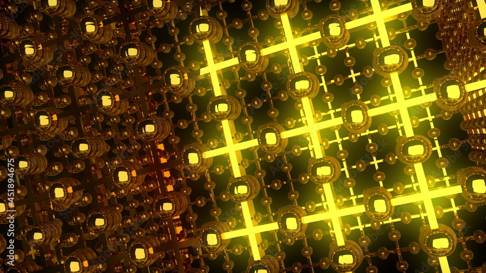 Bright space gate with 3d render laser cross emitters. Geometric lines with fractal capacitors and circular elements. Fantastic setup for opening hyperspace portals. Bright space gate with 3d render laser cross emitters. Geometric lines with fractal capacitors and circular elements. Fantastic setup for opening hyperspace portals.
