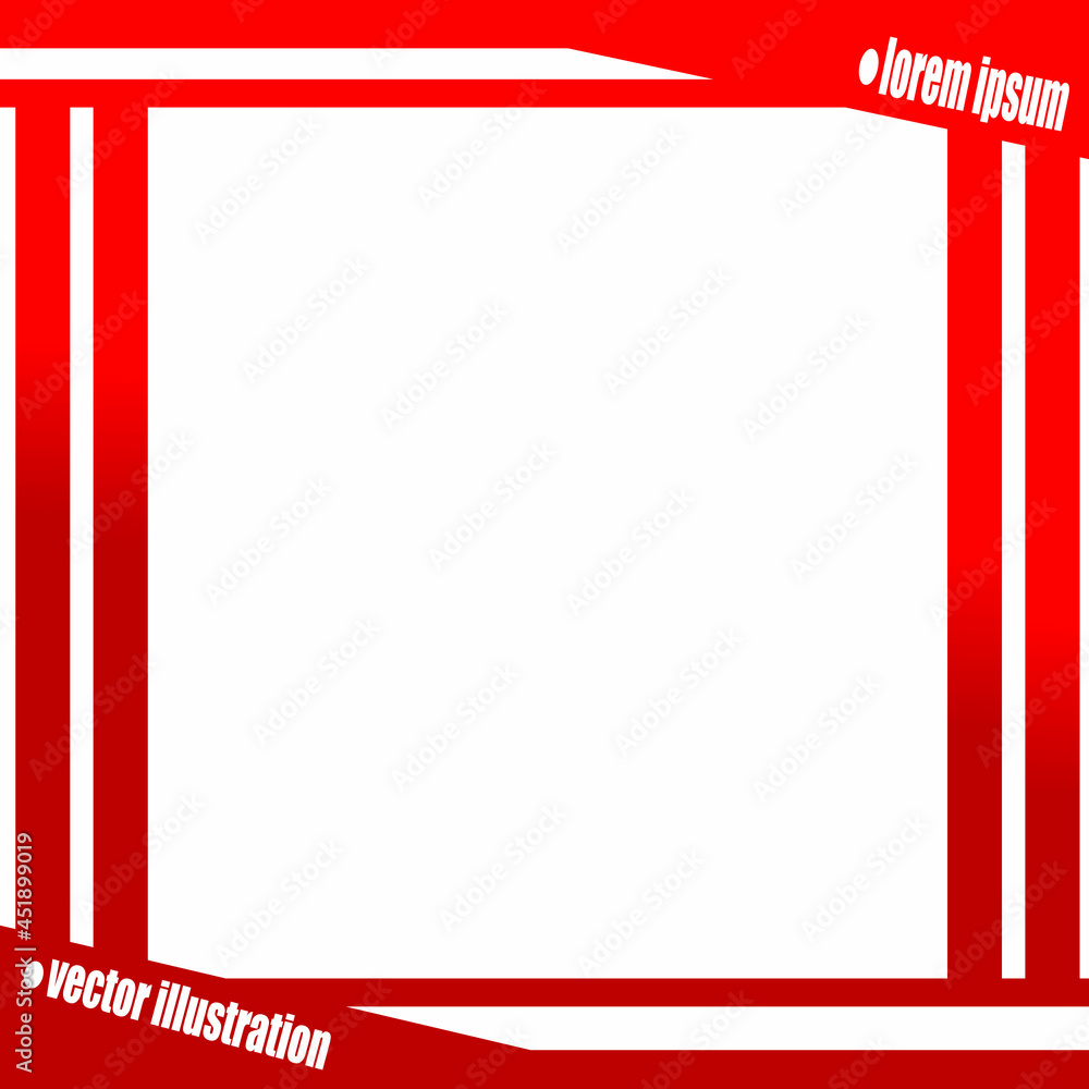 A modern stylish frame for advertising various businesses. A frame of red shades.