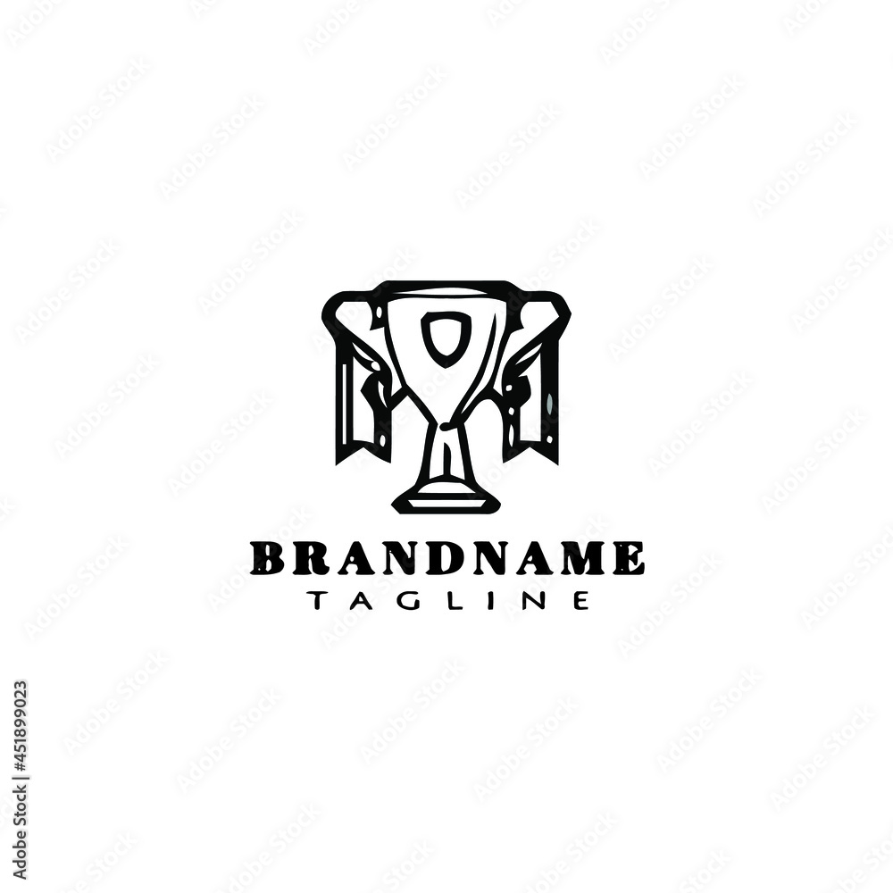cute trophy logo cartoon icon vector cute trophy logo cartoon icon vector