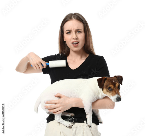 Displeased young woman with...