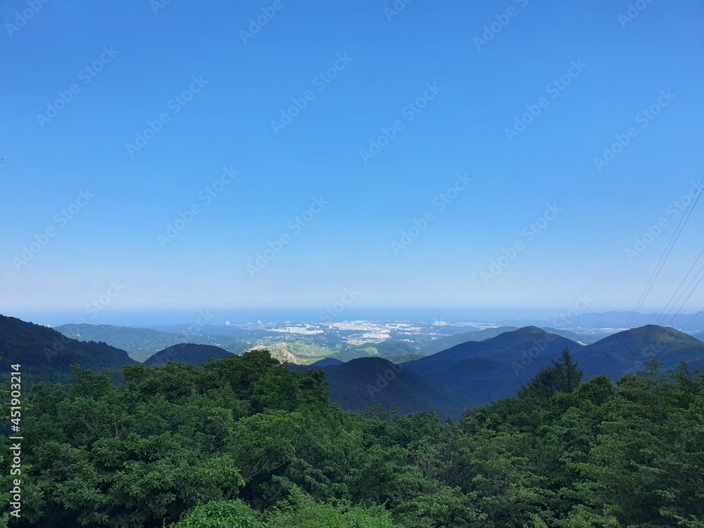 Fototapeta premium 산속풍경