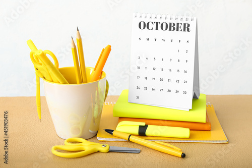 Flip calendar and stationer...