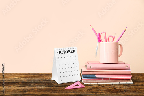 Flip calendar and stationer...