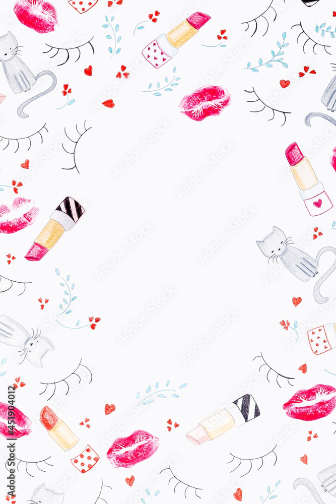 Hand drawn beauty frame Hand drawn beauty frame