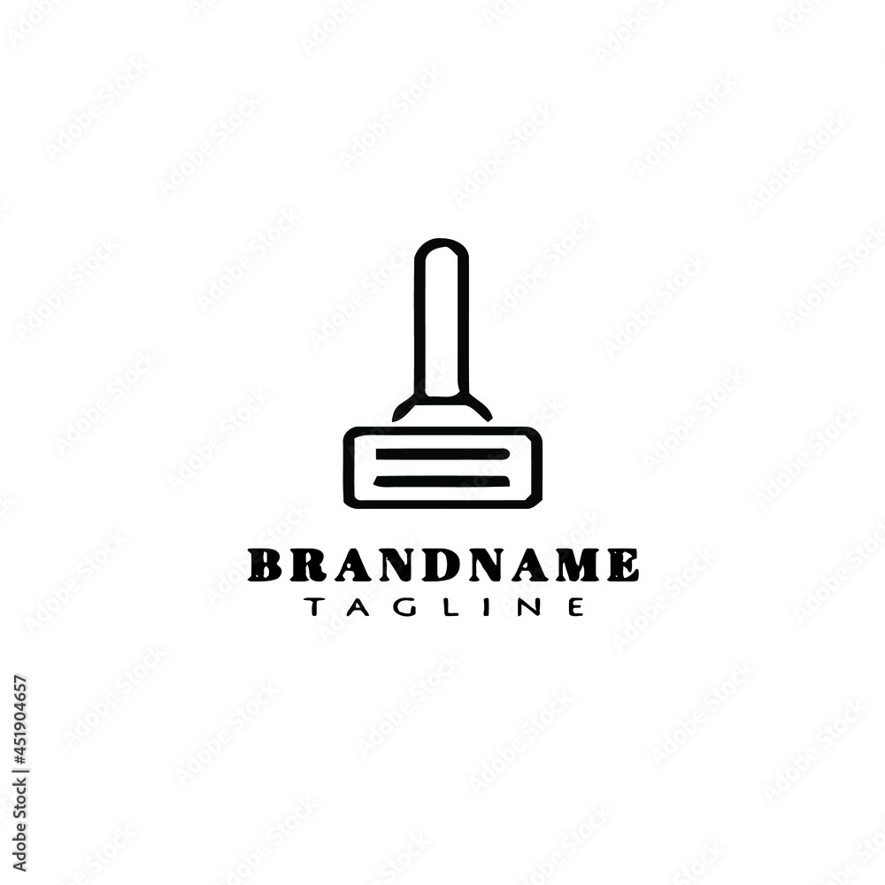 beard trimmer logo icon design template vector beard trimmer logo icon design template vector
