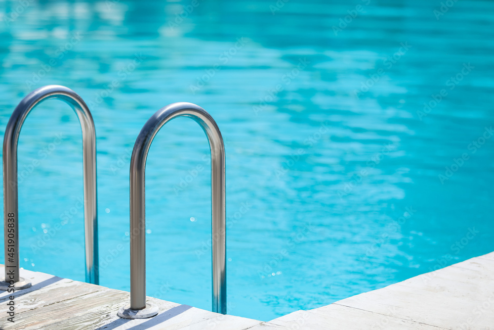 Swimming pool with stair at sea resort