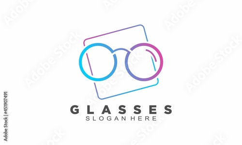 Beautiful glasses logo