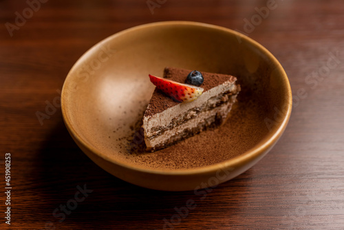 piece of cake on a plate