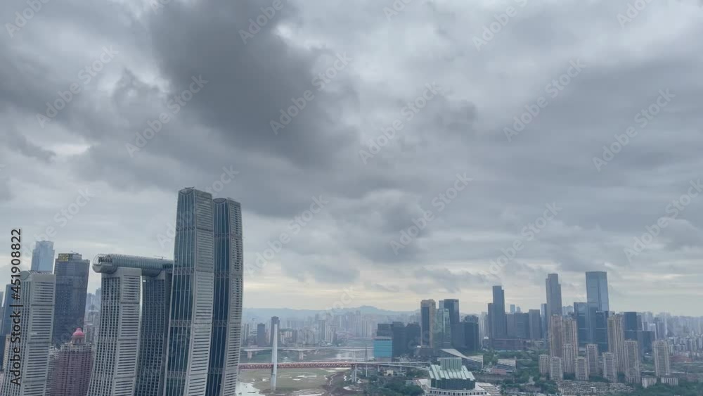 Aerial photography of the modern urban architectural landscape of Chongqing, China Aerial photography of the modern urban architectural landscape of Chongqing, China