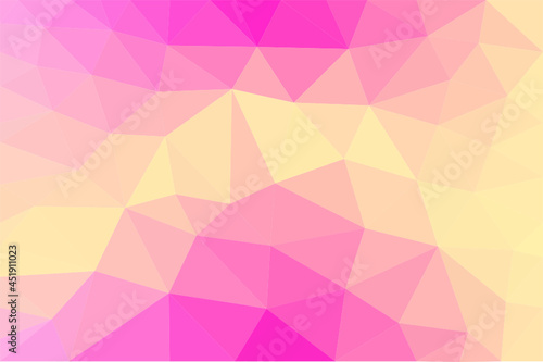 Yellow pink abstract triangle vector, for desktop cover design and background illustration 