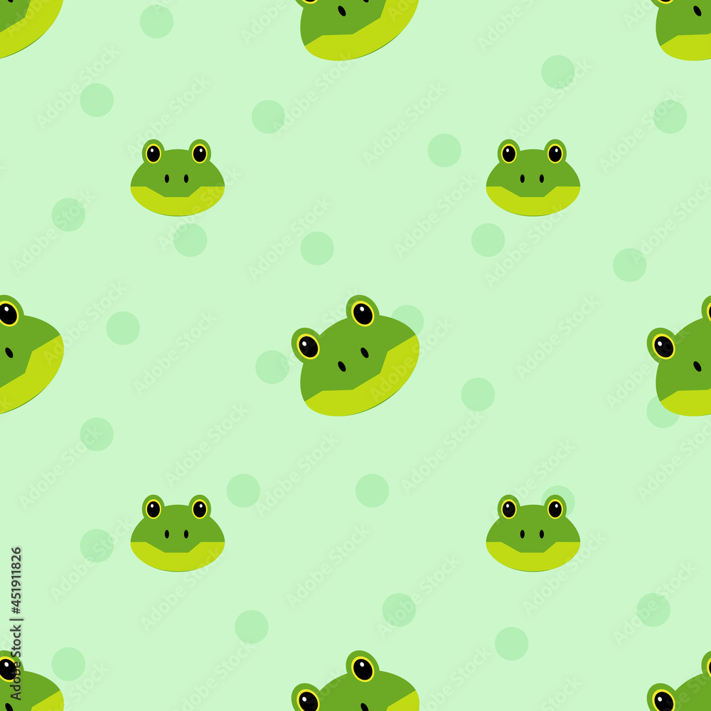 Obraz premium seamless pattern with frogs