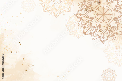 Diwali festival patterned background vector photo