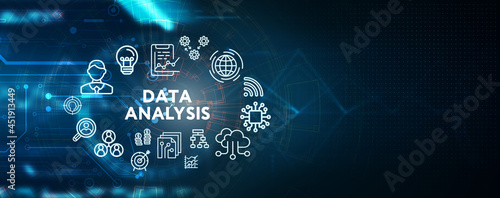 Data Analysis for Business and Finance Concept. Information report for digital business strategy. Business, technology, internet and networking concept