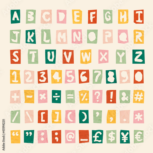 Vector Symbols  Alphabet  Numbers font lettering