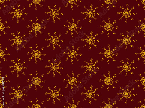 Wallpaper Mural Vintage gold seamless ethnic pattern pattern background, beautiful, suitable for fabric patterns and other textile industries. Torontodigital.ca