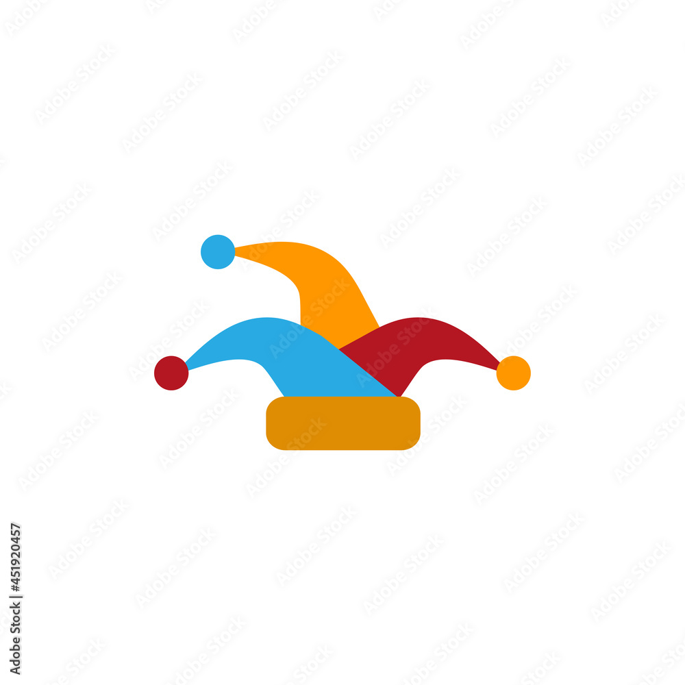 Clown hat icon design template illustration Clown hat icon design template illustration