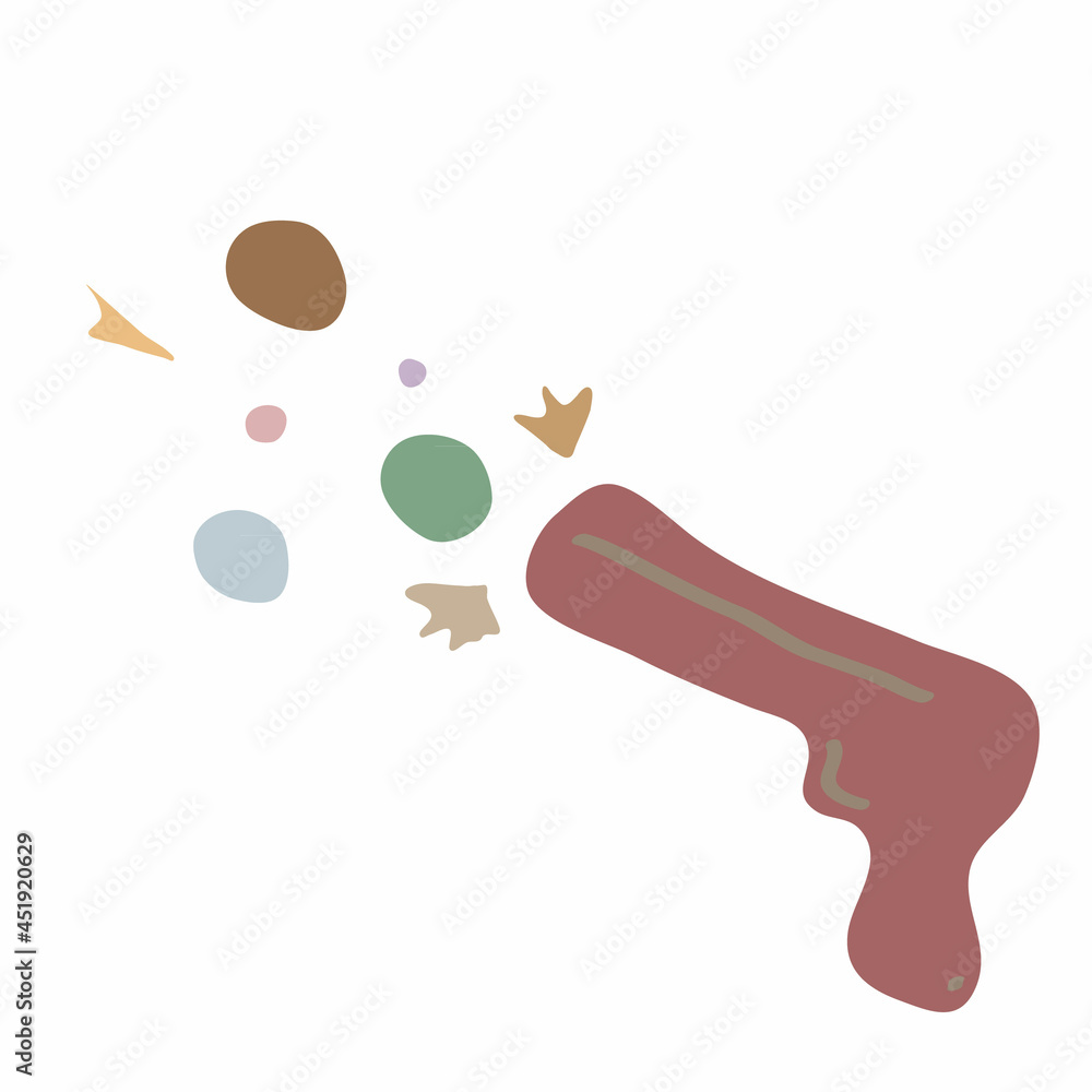 Pistol logo icon sign Toy weapons logo icon sign Festive shot of bullets of confetti Fireworks dots balloon symbol Hand drawn doodle design Cartoon children's style Fashion print clothes apparel card Pistol logo icon sign Toy weapons logo icon sign Festive shot of bullets of confetti Fireworks dots balloon symbol Hand drawn doodle design Cartoon children's style Fashion print clothes apparel card