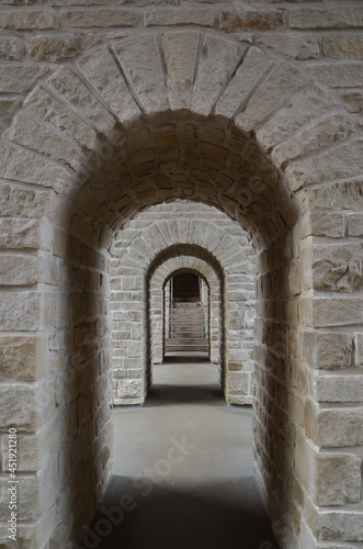 Depths of Doors at Fortress, Luxembourg. Bock Casemates Fortress at Montee de Clausen street.