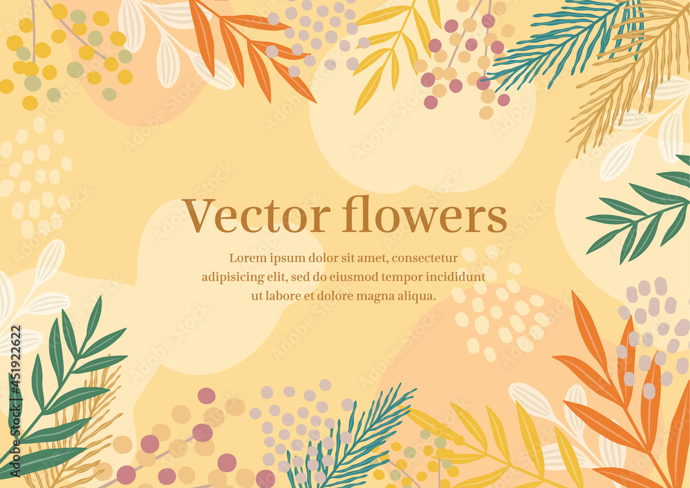 秋の葉のフレーム素材 Stock Vector Adobe Stock