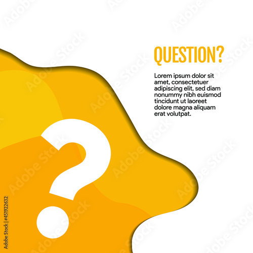 Question mark sign icon, vector illustration. Flat design style FAQ button. Asking questions. Ask for help. Question mark stamp. Need information. Query.