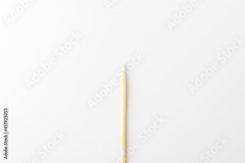 wooden toothpick on a white background © 희연 황