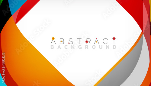 Abstract square shape with overlapping waves, minimal geometric background. Vector Illustration For Wallpaper, Banner, Background, Landing Page