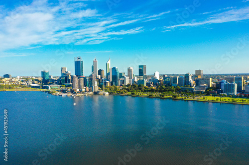                                                                             Aerial photo of Perth  Australia taken by drone.