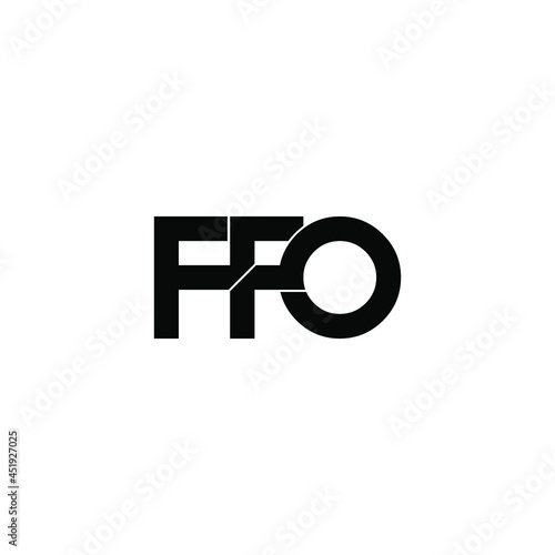 ffo initial letter monogram logo design photo