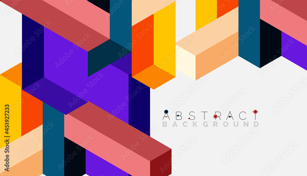 Abstract background. 3d cubes, cubic elements and blocks. Techno or business concept for wallpaper, banner, background, landing page Abstract background. 3d cubes, cubic elements and blocks. Techno or business concept for wallpaper, banner, background, landing page