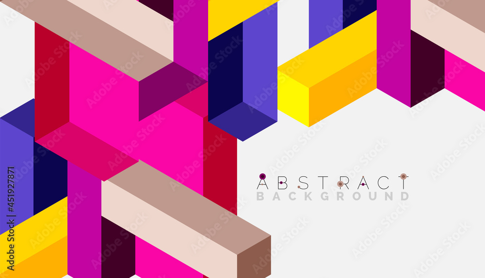 Abstract background. 3d cubes, cubic elements and blocks. Techno or business concept for wallpaper, banner, background, landing page Abstract background. 3d cubes, cubic elements and blocks. Techno or business concept for wallpaper, banner, background, landing page