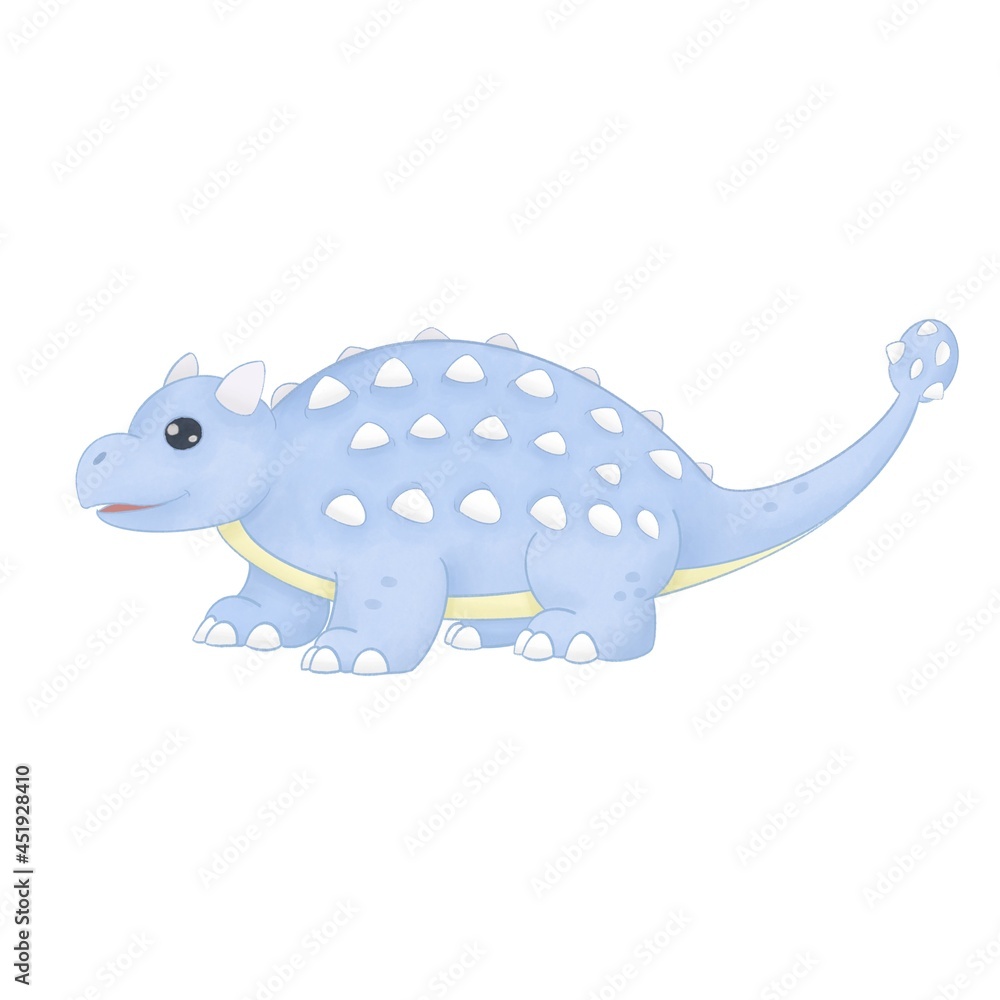 Naklejka premium Ankylosaurus dinosaur 
