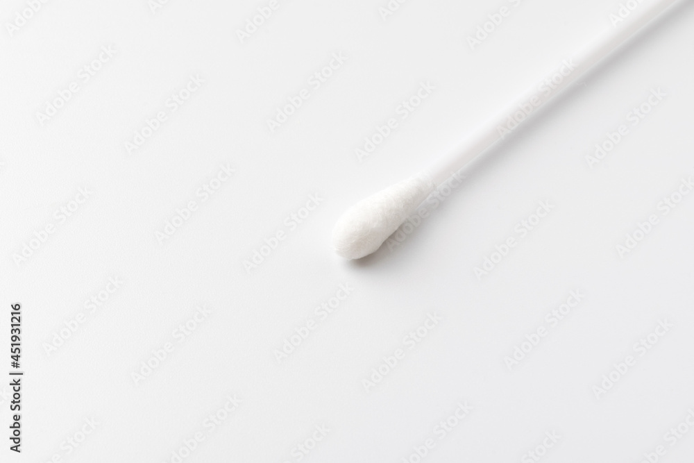 cotton swab on a white background cotton swab on a white background