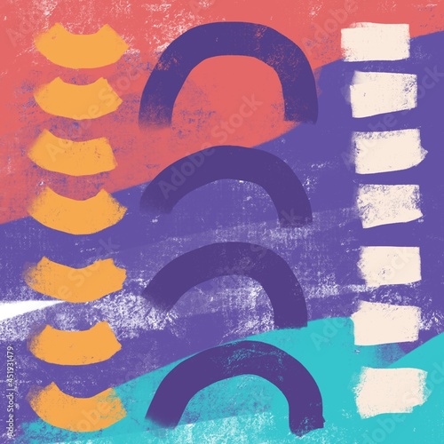 brush strokes abstract art template design