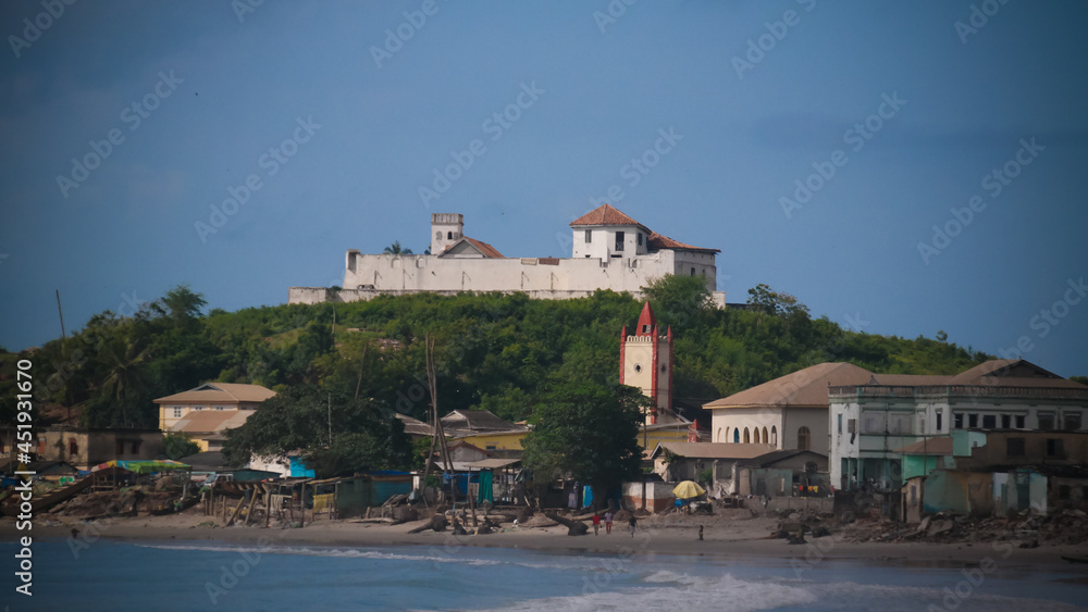 Exterior view to Elmina castle and fortress, Ghana