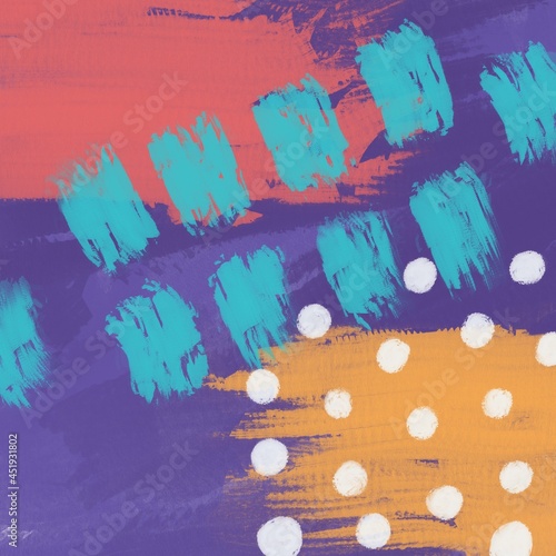 brush strokes abstract art template design