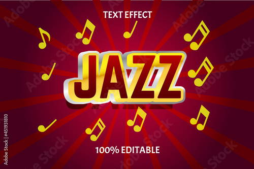 jazz editable text effect