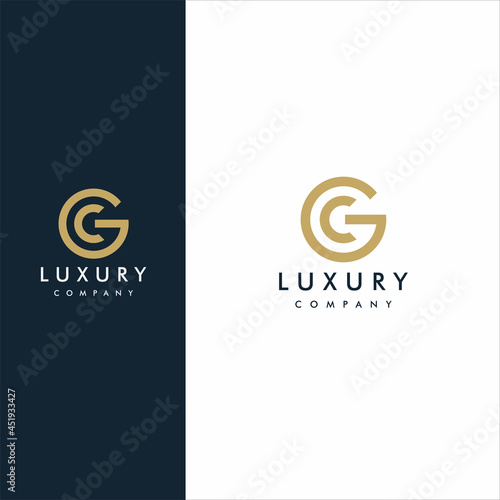 Elegant vector T logo in two color variations.  logotype design for luxury company branding. Premium identity design