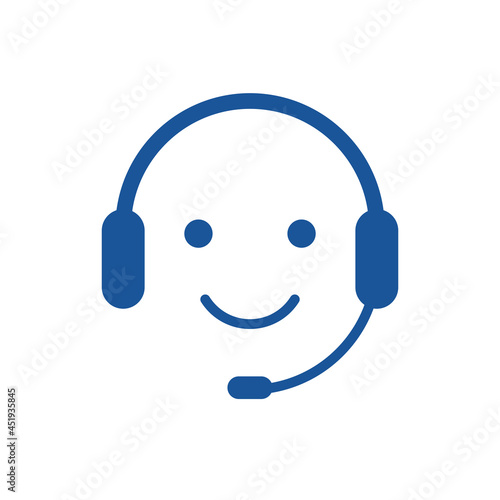 Call center icon sign, Operator customer support symbol, Help center, Technical social support service, Isolated on white background, Vector Illustration