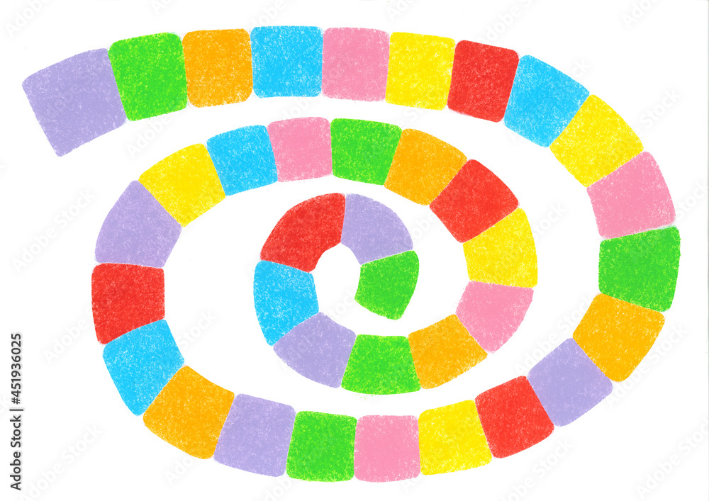 Obraz premium カラフルうずまき5