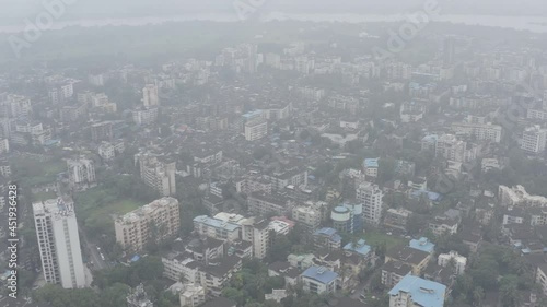 aerial view of Dombivali city Maharashtra India photo